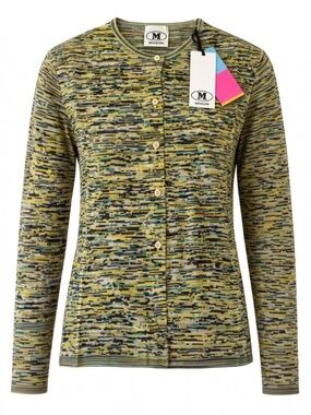 Missoni Green Fleck Multi Color Button Cardigan - Size: M - MSRP $795 - NWT